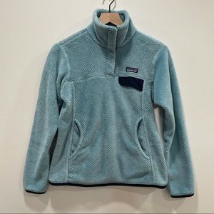 Patagonia Re-Tool Snap-T Pullover. Small. Light Blue.